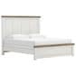 Ashley Savonport King Panel Bed in White and Brown, , large