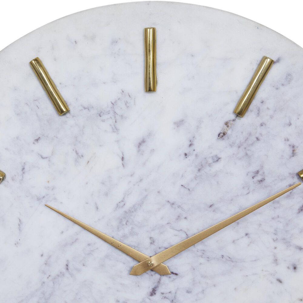 CosmoLiving by Cosmopolitan 20&quot; Wall Clock in White and Gray, , large