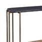 Bassett Mirror Company Adrienne Console Table in Natural, Black and Antique Brass, , large