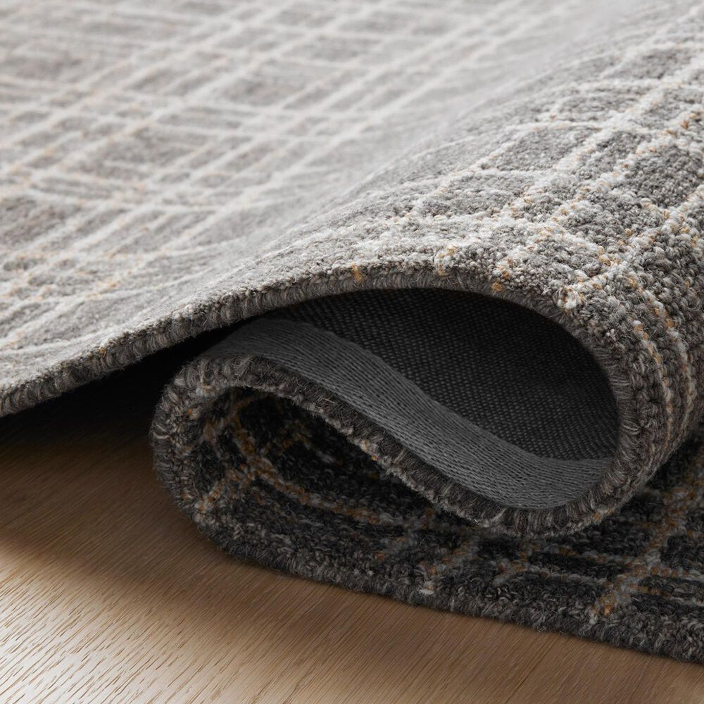 Chris Loves Julia x Loloi Polly 7&#39;9&quot; x 9&#39;9&quot; Graphite and Pebble Area Rug, , large