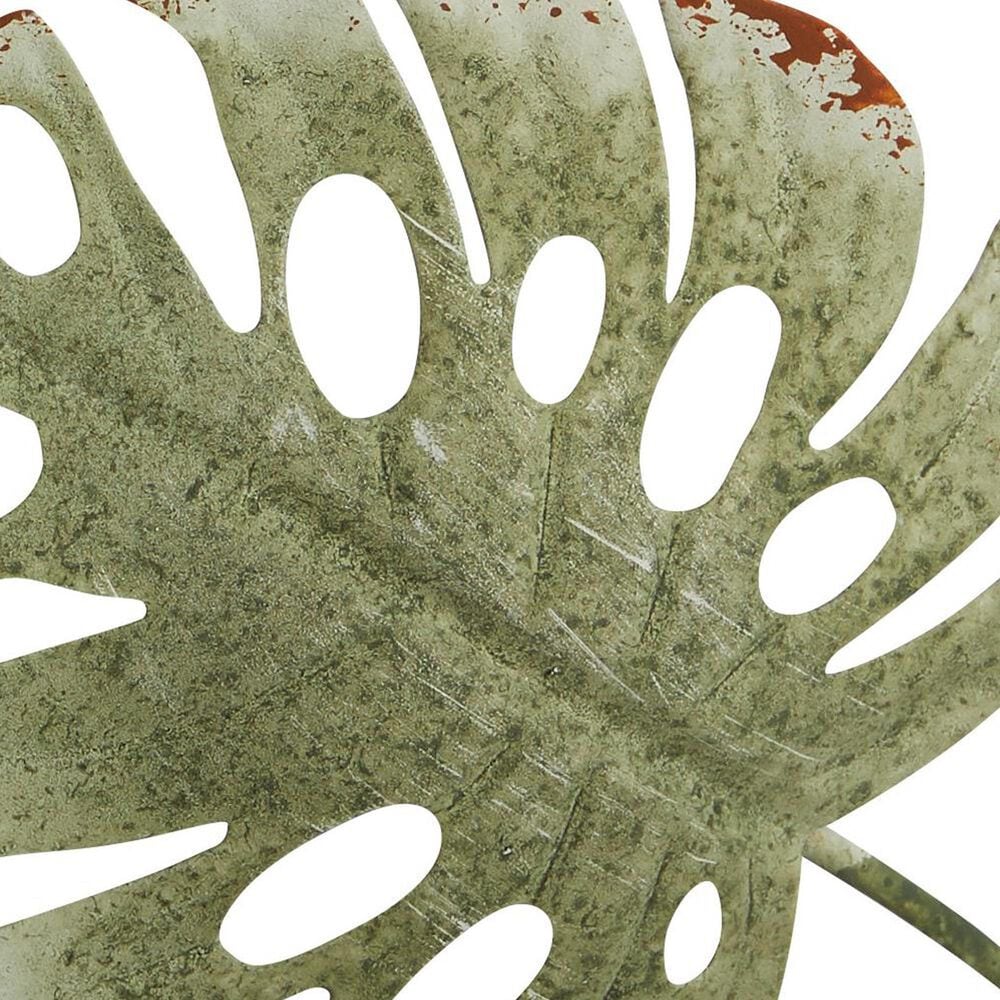Maple and Jade 30&quot; x 30&quot; Tall Cut-Out Leaf Wall Decor with Intricate Laser Cut Designs in Black and Green, , large