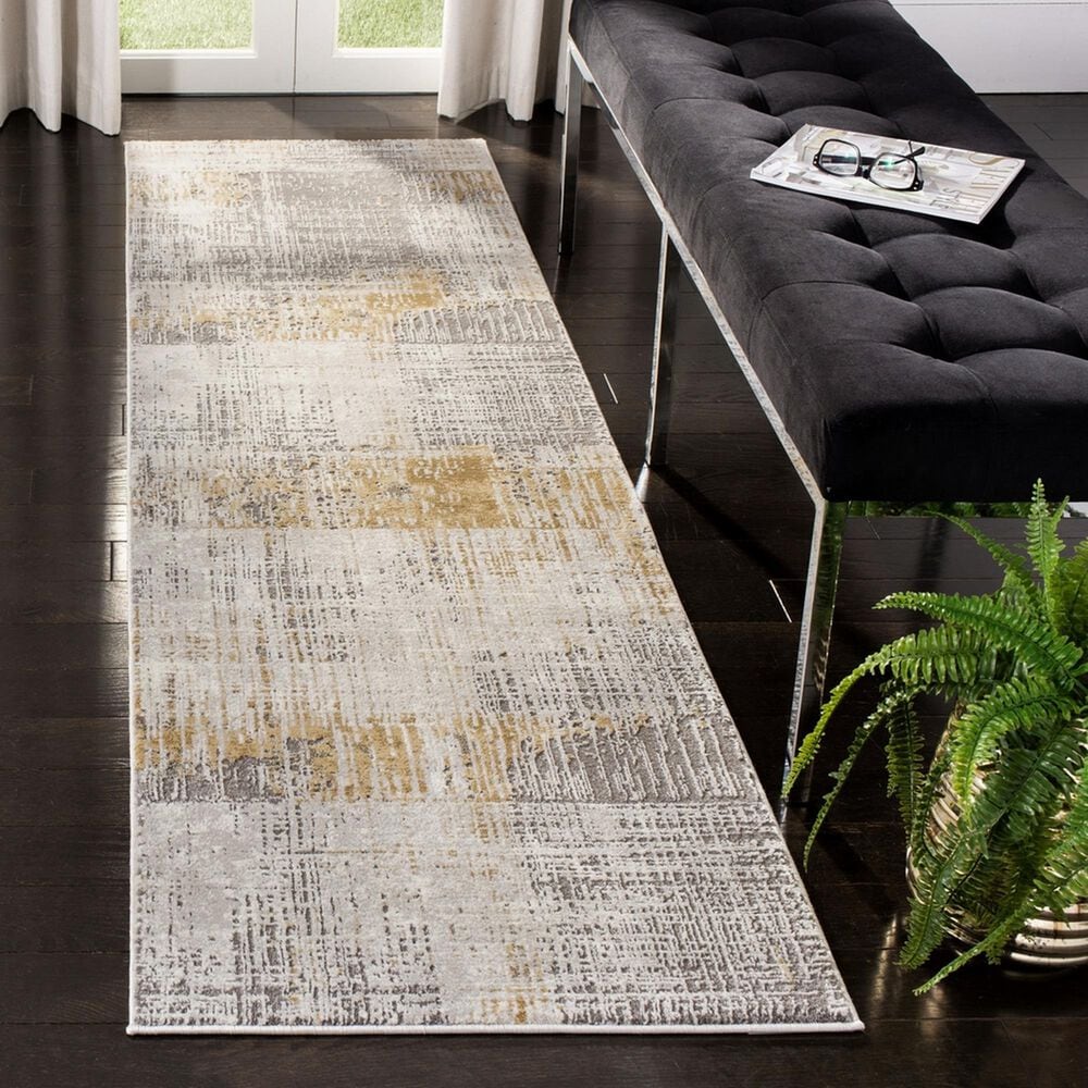 Safavieh Craft 2&#39;3&quot; x 6&#39; Grey and Beige Runner, , large