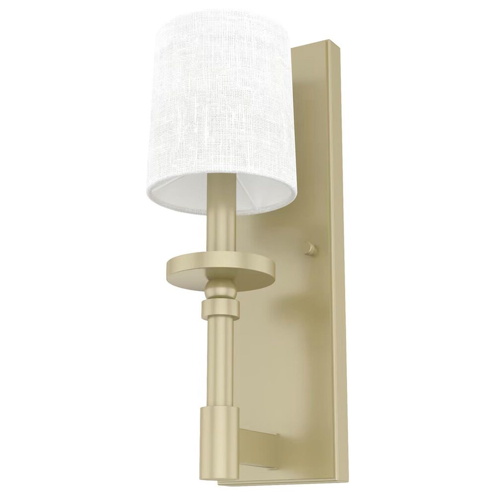 Hunter Briargrove 1-Light Wall Sconce in Painted Modern Brass, , large
