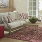 Ashley Clare View Sofa with Beige Cushion in Antique Teak, , large