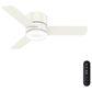 Hunter Minimus Low Profile 44" Ceiling Fan with LED Light in Fresh White, , large