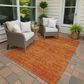 Dalyn Rug Company Soft Essentials Solid Orange 10" x 14" Indoor/Outdoor Area Rug, , large