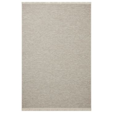 Amber Lewis x Loloi Malibu MAB-04 2"3" x 3"9" Ivory and Dove Indoor/Outdoor Area Rug, , large