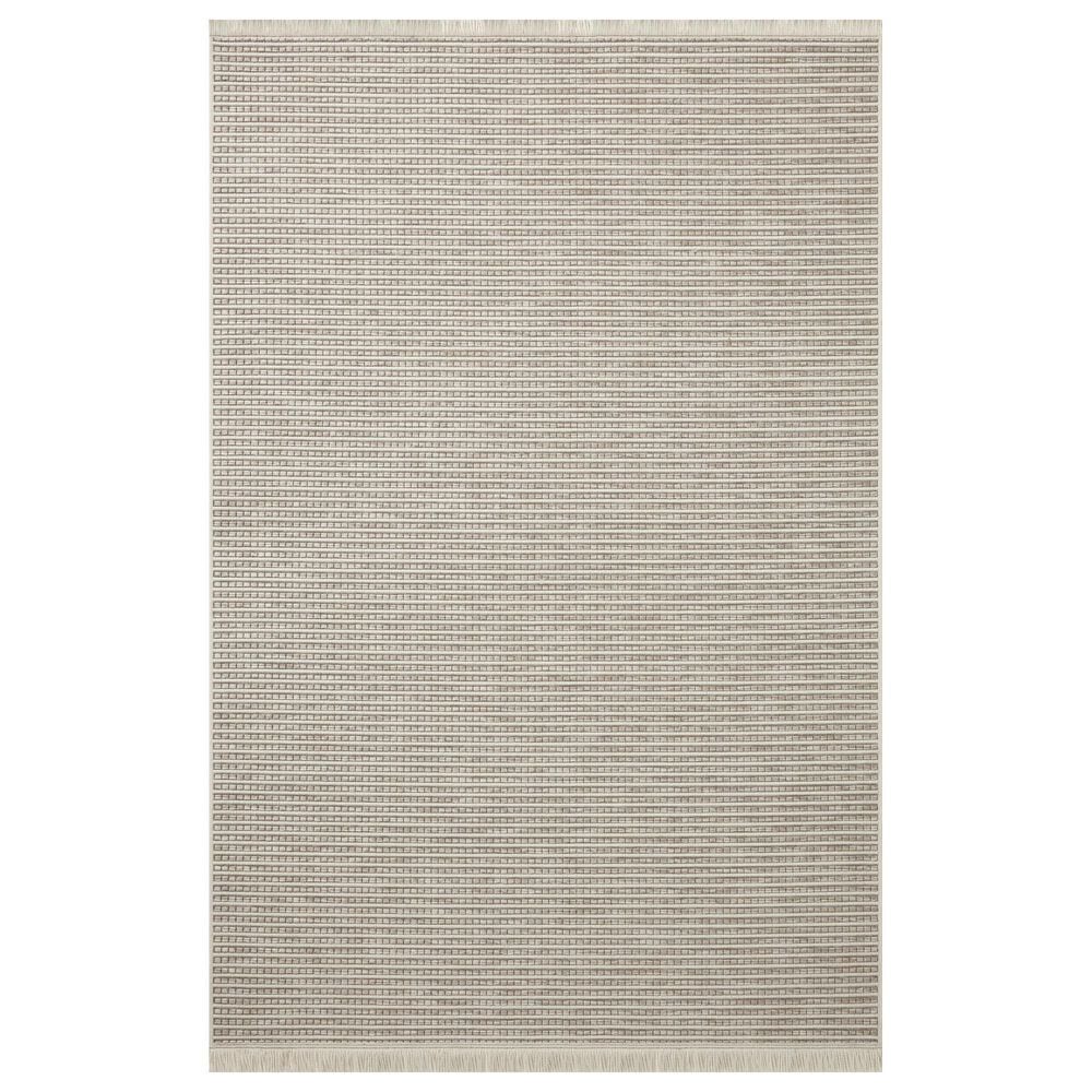 Amber Lewis x Loloi Malibu MAB-04 2"3" x 3"9" Ivory and Dove Indoor/Outdoor Area Rug, , large