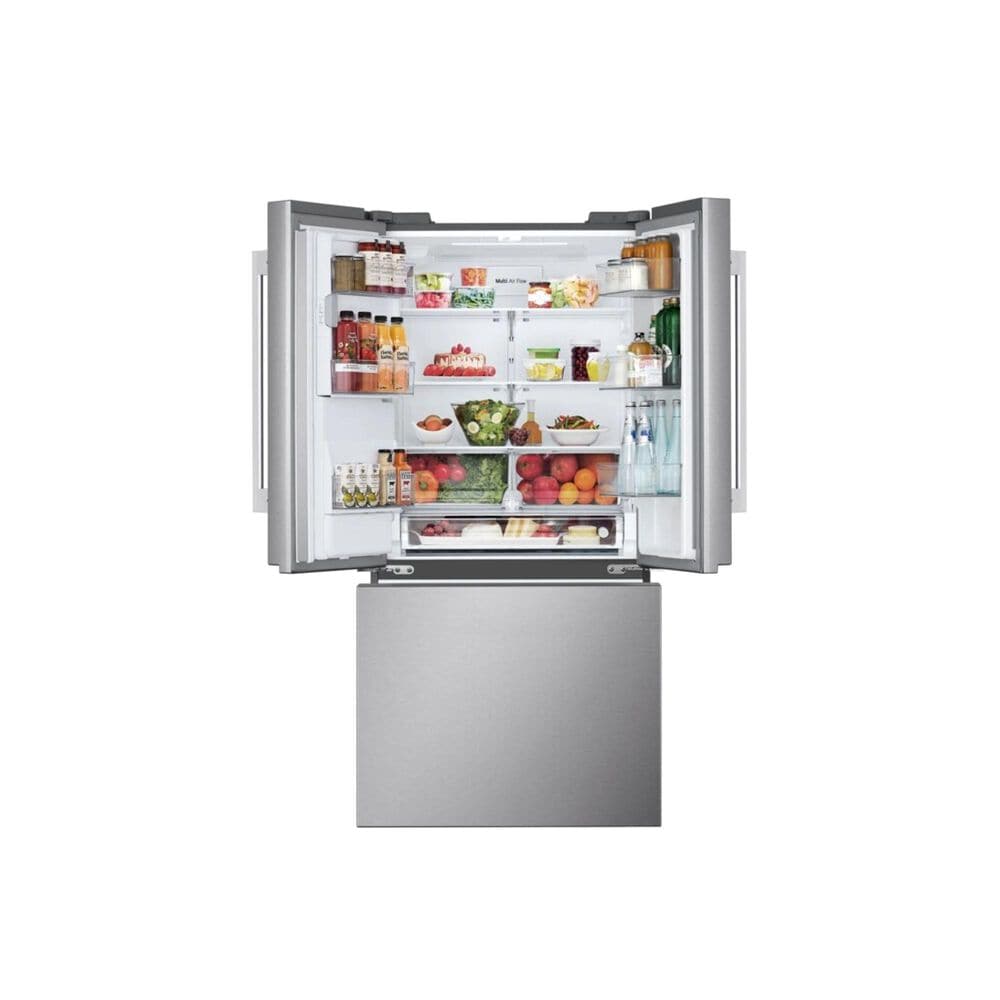 LG 24.5 Cu. Ft. 3-Door French Door Refrigerator in Stainless Steel, , large