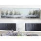 Maple and Jade 20" x 71" Tree Wall Art with Brown Frame in Green, Black and Cream, , large