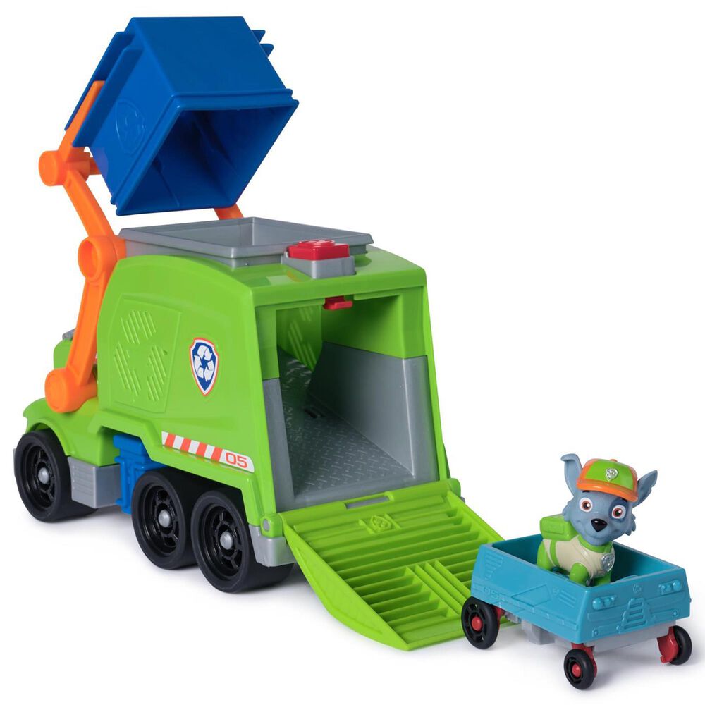 PAW Patrol PAW Patrol Rocky's Crush N' Roll Recycling Truck Vehicle, , large