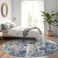 Dalyn Rug Company Kochi KC7 Navy 8" Round Area Rug, , large