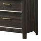 Crown Mark Ethel Queen Bed with Two Nightstands in Dark Brown, , large