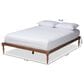 Baxton Studio Iseline Full Platform Bed Frame in Walnut Brown, , large