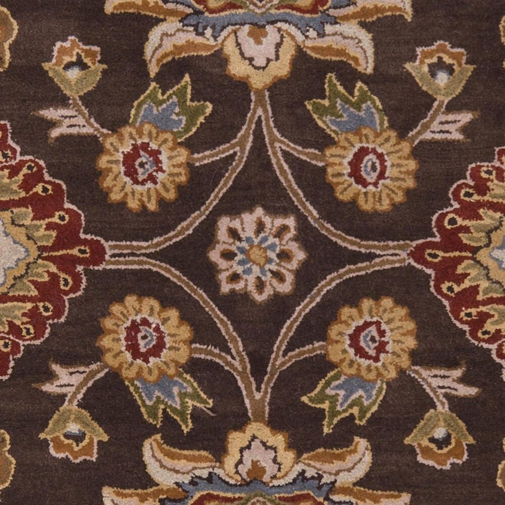 Surya Caesar CAE-1051 4&#39; Round Brown, Orange and Olive Area Rug, , large