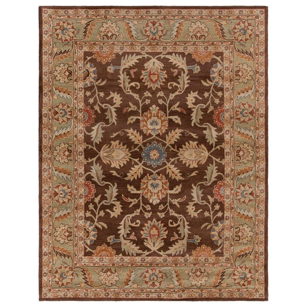 Surya Caesar 2" x 3" Dark Brown, Beige, Rust, Navy, Mustard and Light Olive Area Rug, , large