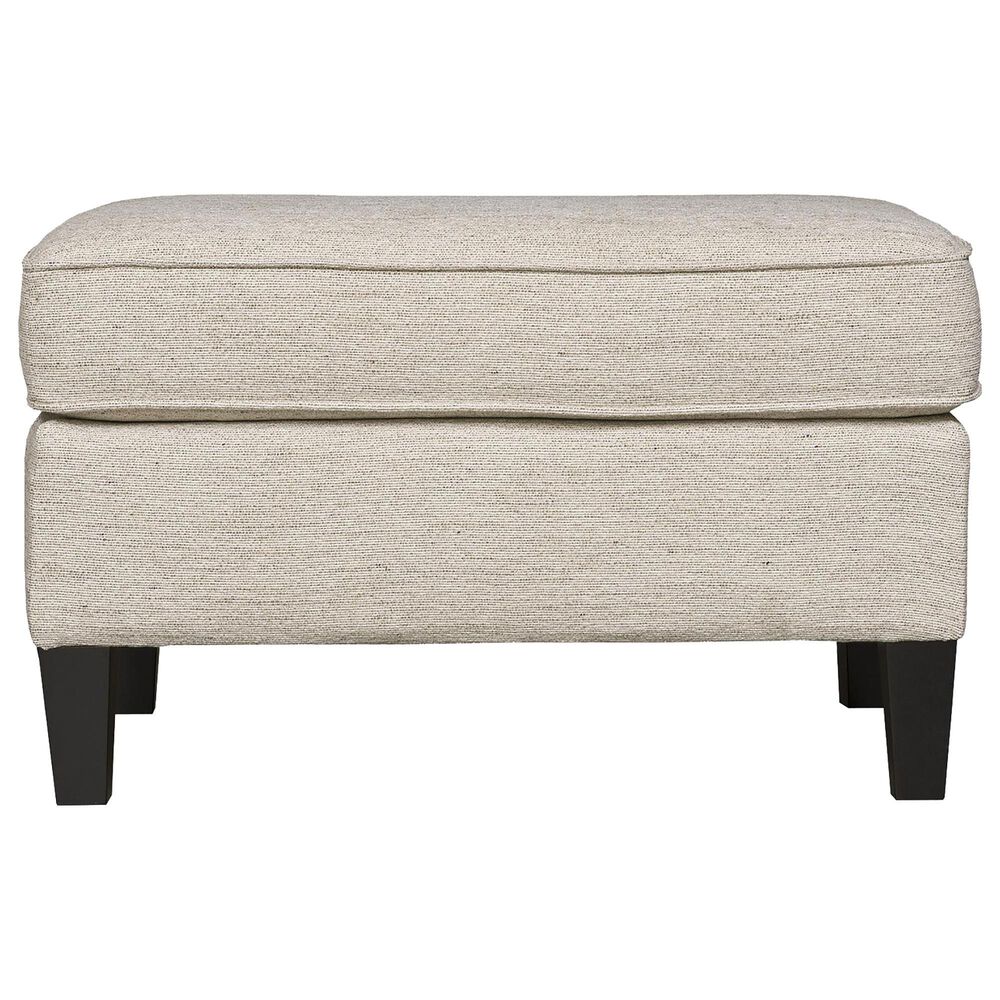 Bernhardt Addison Ottoman in White and Cream, , large