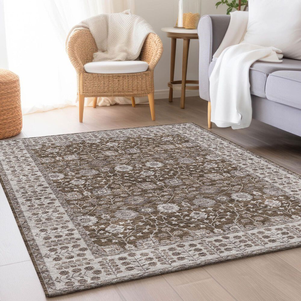 Dalyn Rug Company Hatay HY8 10&#39; x 14&#39; Chocolate Area Rug, , large