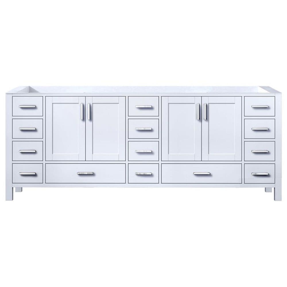 Lexora Home Jacques 84&quot; Double Bathroom Vanity Cabinet Only in Distressed Grey and 34&quot; Mirrors, , large