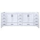 Lexora Home Jacques 84" Double Bathroom Vanity Cabinet Only in Distressed Grey and 34" Mirrors, , large