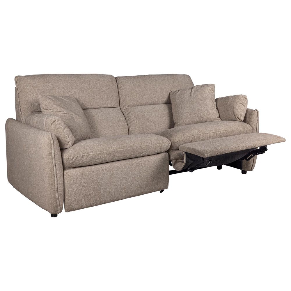 Haining Power Reclining Sofa with Power Headrests in Parchment, , large