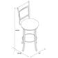 Parkerville Furniture Line Franklin 29" Swivel Bar Stool in Dark Brown, , large