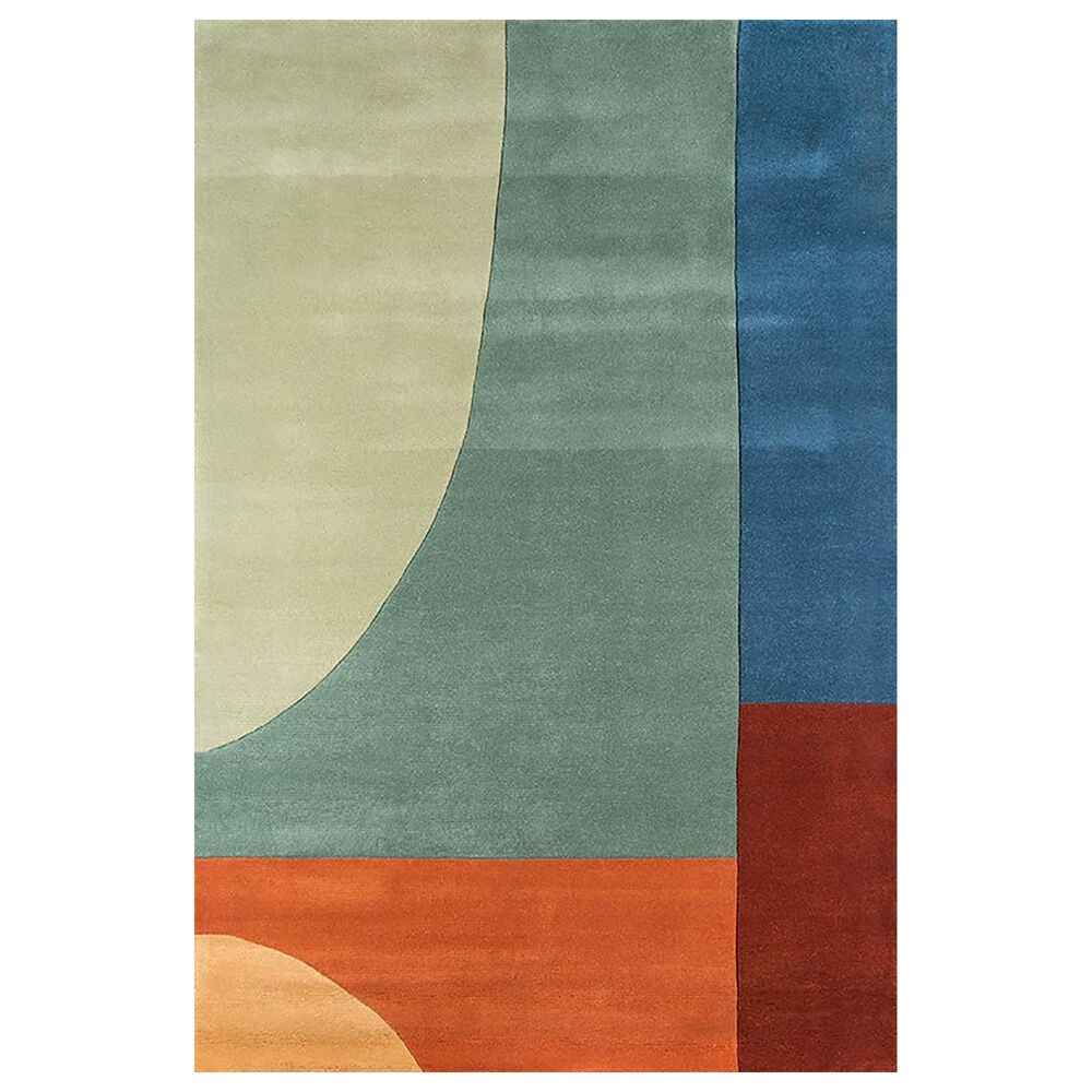 Momeni New Wave 96 x 136 Multi Area Rug, , large