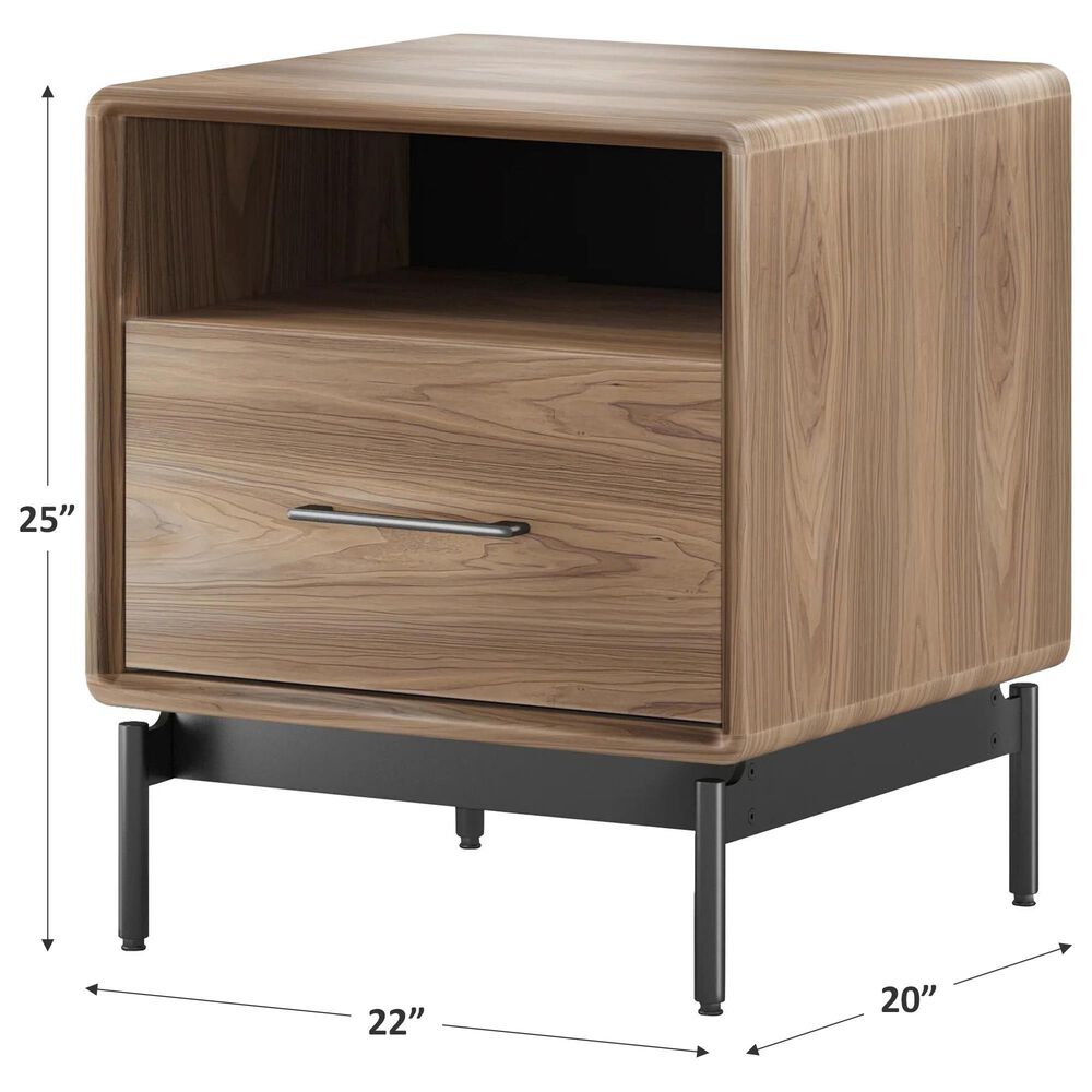 BDI LINQ 22&quot; Nightstand in Natural Walnut, , large