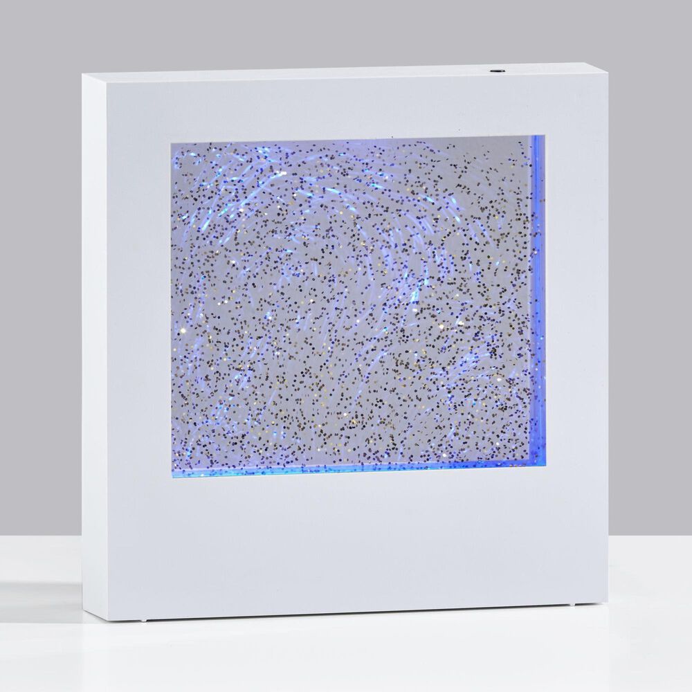 Adesso Glitter Light Box in White, , large