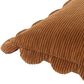 Surya Corduroy Quarters 20" Square Throw Pillow in Chesnut, , large