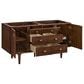 James Martin Vanities Amberly 60" Double Bathroom Vanity in Mid-Century Walnut with 3 cm Parisien Bleu Quartz Top and Rectangular Sinks, , large