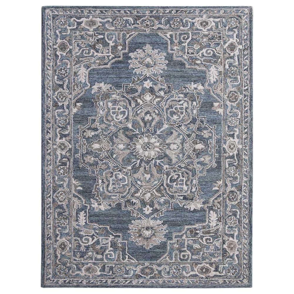Amer Rugs Vestige 2" x 3" Denim and Gray Area Rug, , large