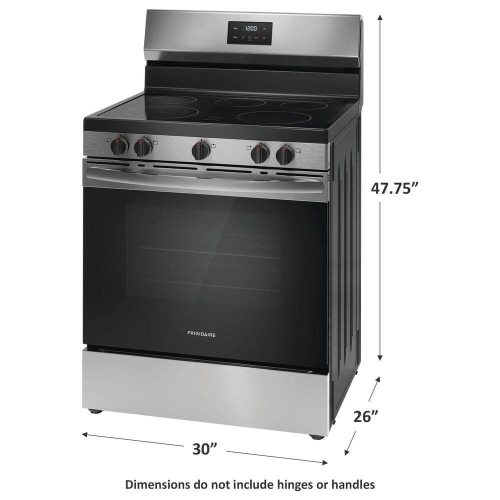 Frigidaire 30&quot; Freestanding Electric Range in Stainless Steel, , large