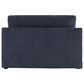 Lifestyle Solutions Harper Twin Convertible Sleeper Loveseat in Navy, , large