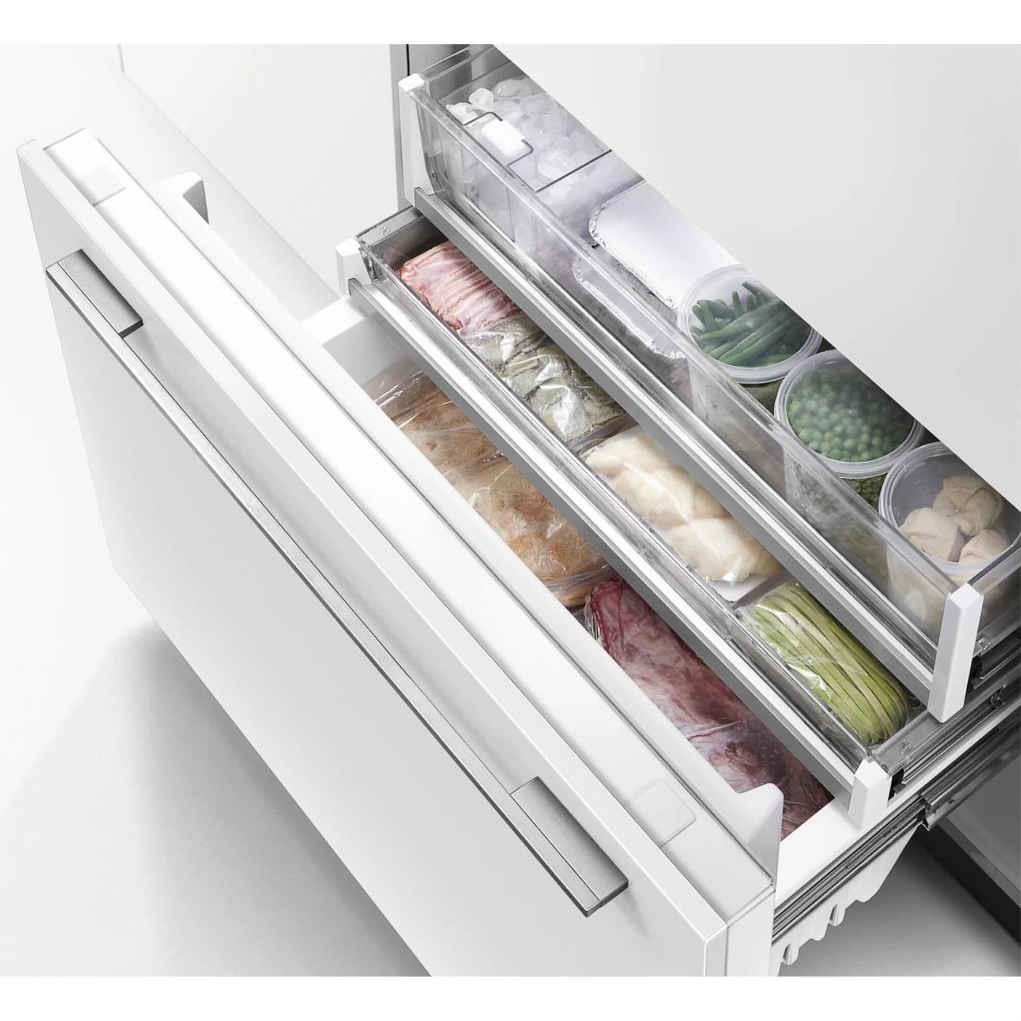 Fisher Paykel 16.8 Cu. Ft. 80 Tall Integrated Refrigerator on Left Hinge