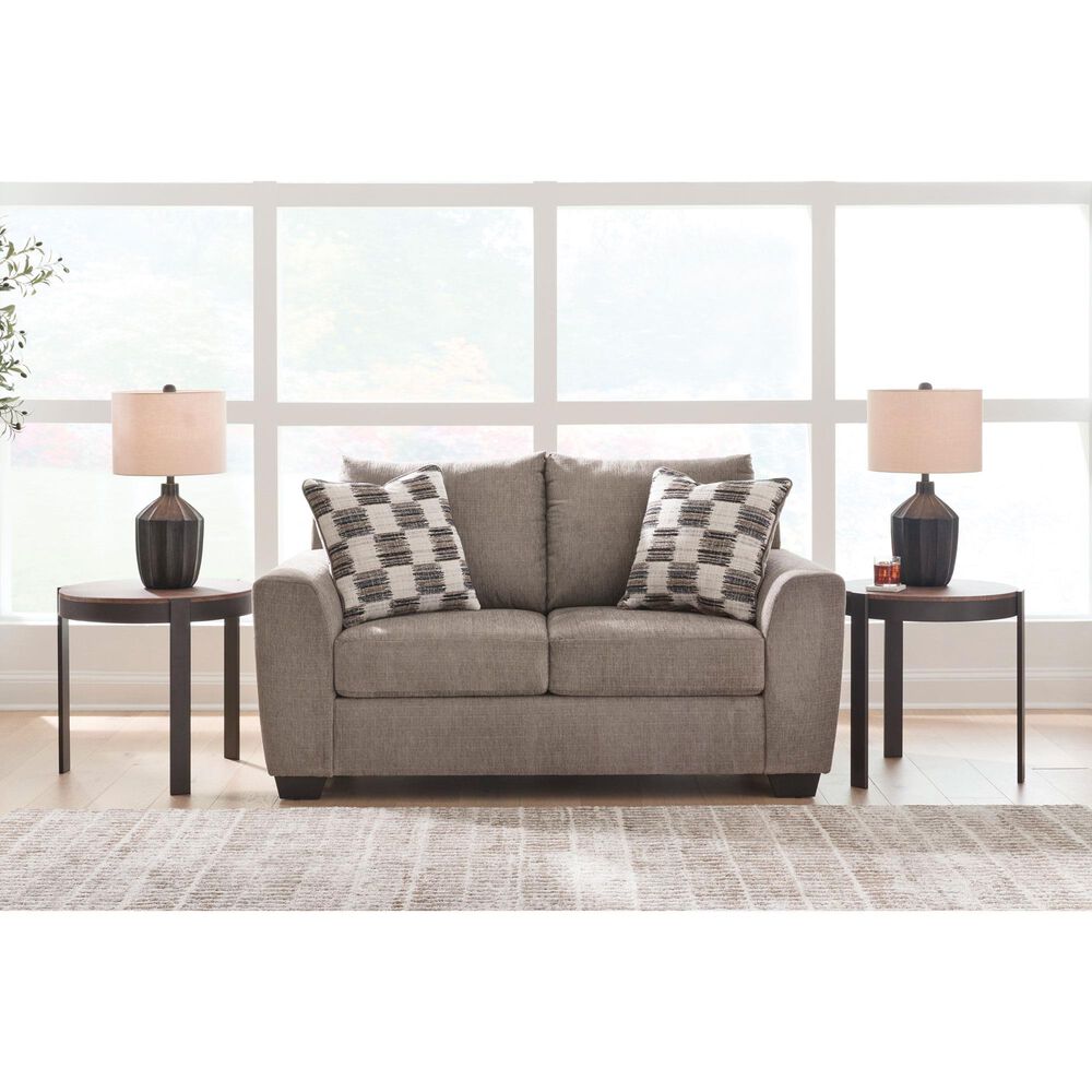 Ashley Loreo Stationary Loveseat in Truffle, , large