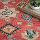 Nourison Vintage Washables Rust and Multicolor 7"10" x 9"10" Area Rug, , large