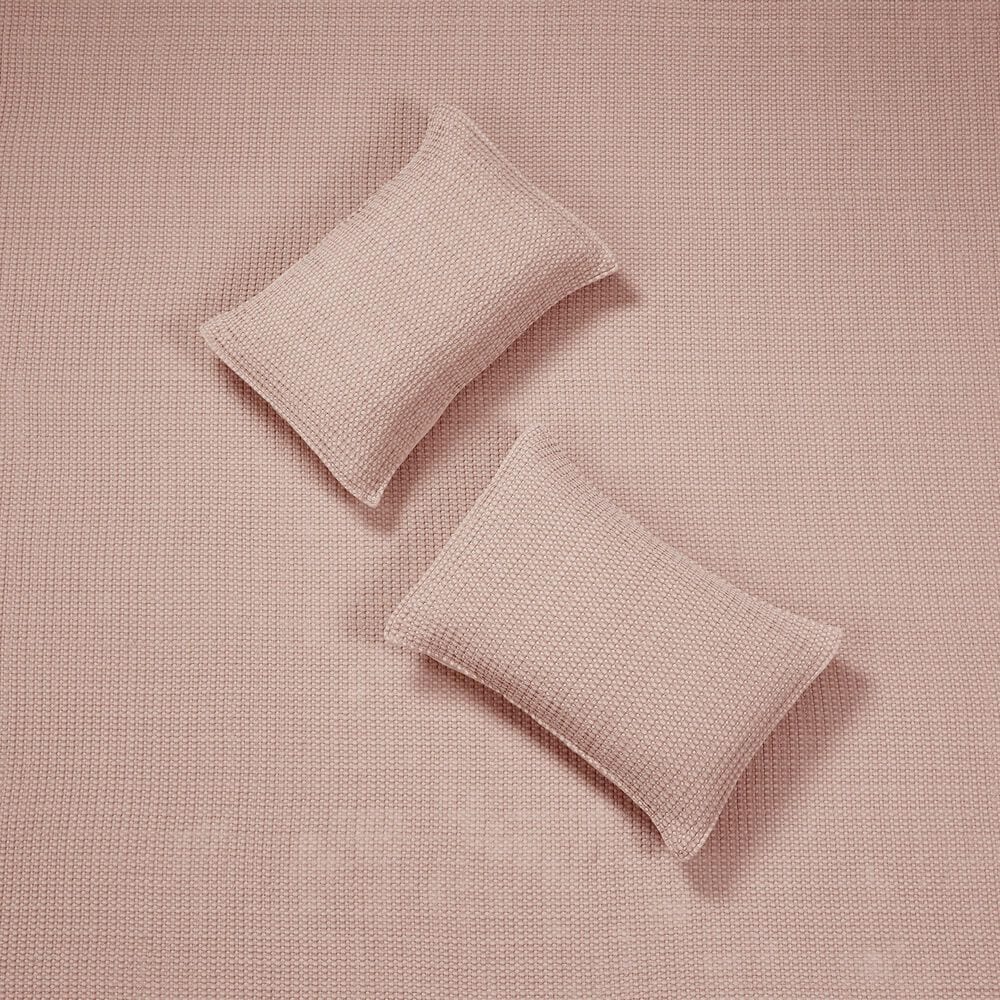 Levtex Mills Waffle 3-Piece King Quilt Set in Blush, , large