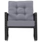 CorLiving Parksville Patio Rocking Chair in Black/Ash Gray, , large