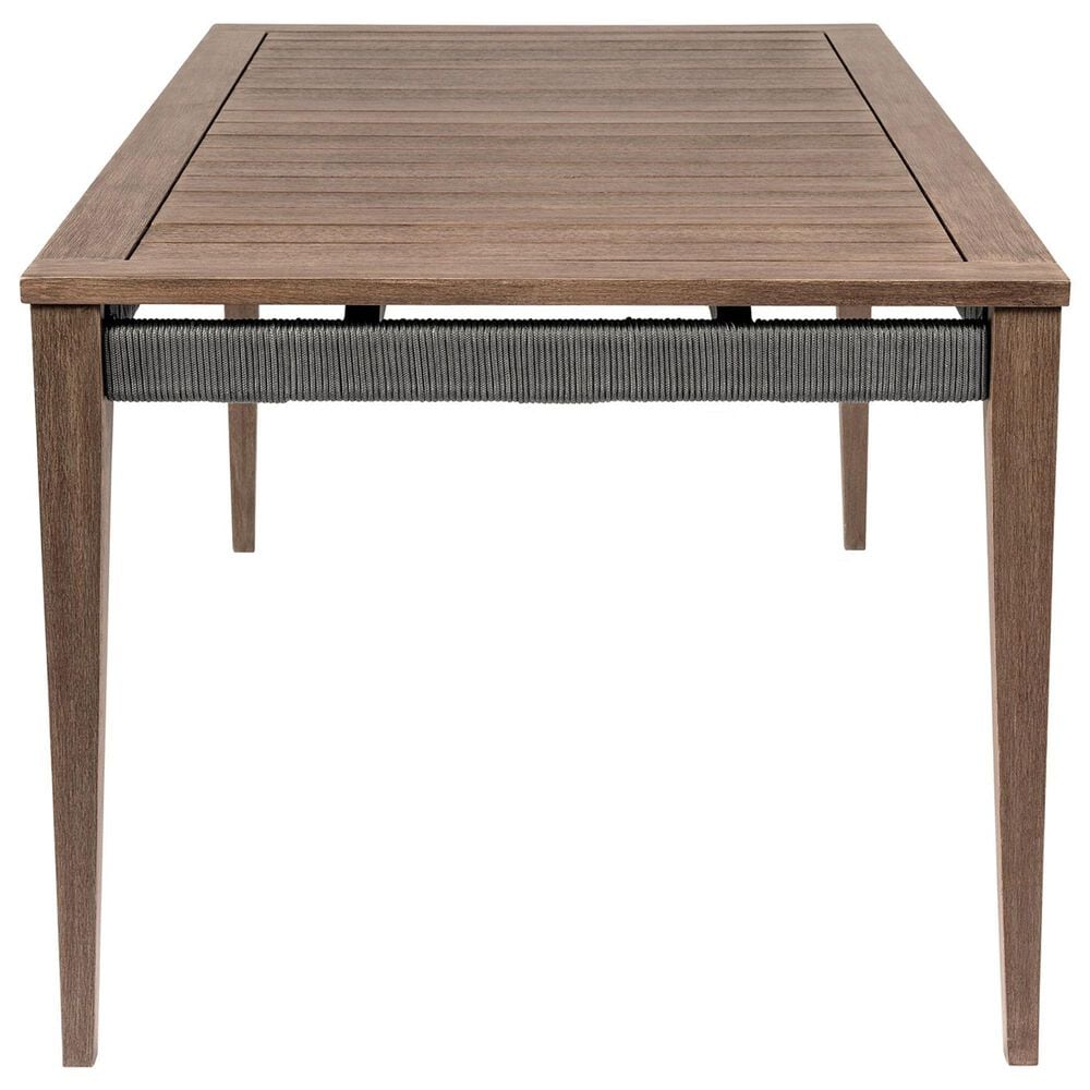 Blue River Orbit Outdoor Rectangular Dining Table in Weathered Brown - Table Only, , large
