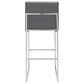 Zuo Modern Genoa Barstool in Gray, , large