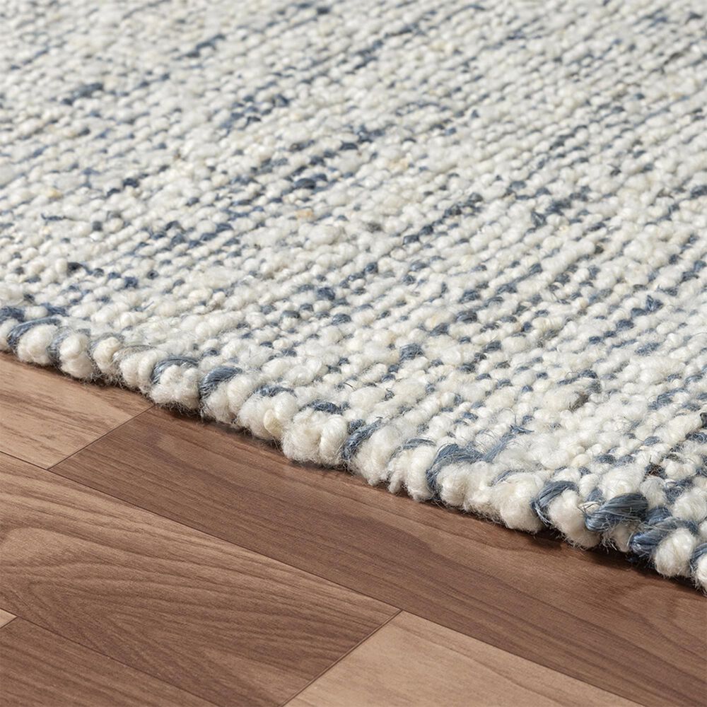 L&amp;R Resources Savanna Blue and Ivory 5&#39;9&quot; x 8&#39;9&quot; Area Rug, , large