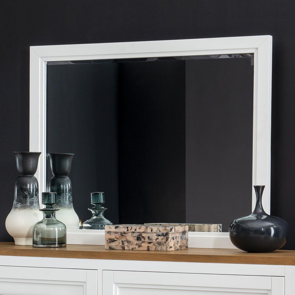 Legacy Classic Franklin Dresser Mirror in Natural White, , large