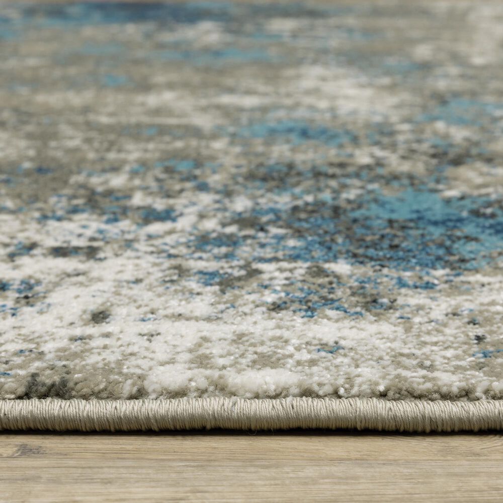 Oriental Weavers Venice Rimini 5&#39;3&quot; x 7&#39;3&quot; Blue and Beige Area Rug, , large