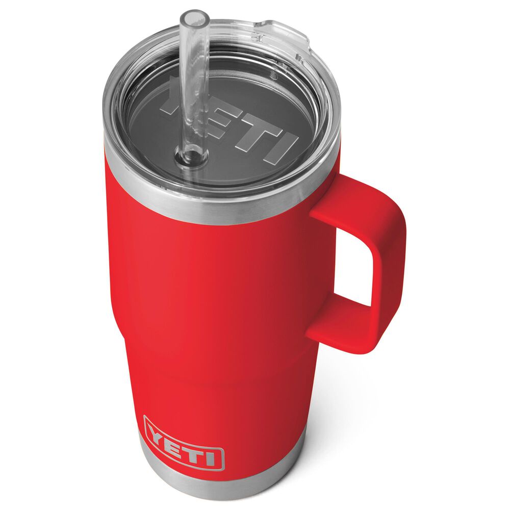 YETI Rambler 25 Oz Straw Mug with Straw Lid in Rescue Red, , large