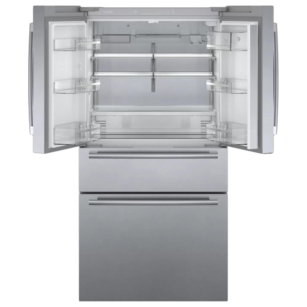 Bosch 2-Piece Kitchen Package with 20.5 Cu. Ft. 4-Door French Door Refrigerator and Bar Handle Dishwasher in Stainless Steel, , large