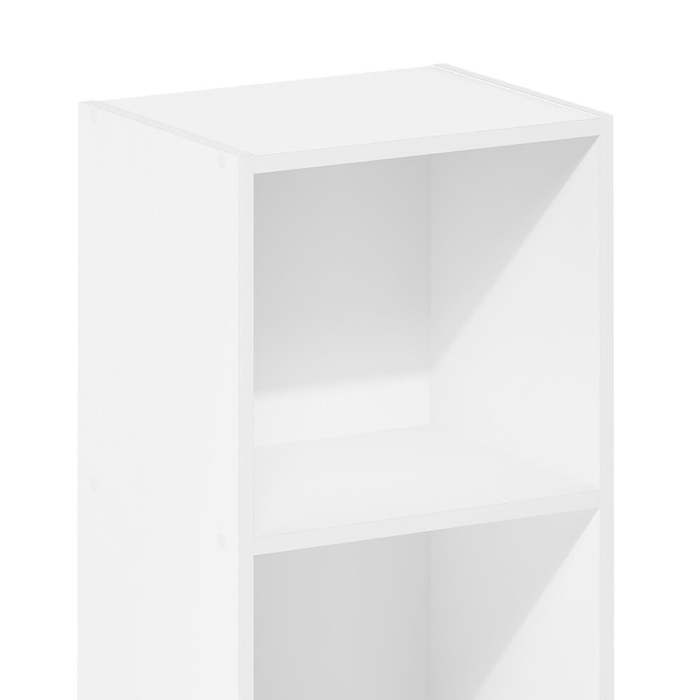 HOMLUX 2-Tier Open Shelf Bookcase in White, , large