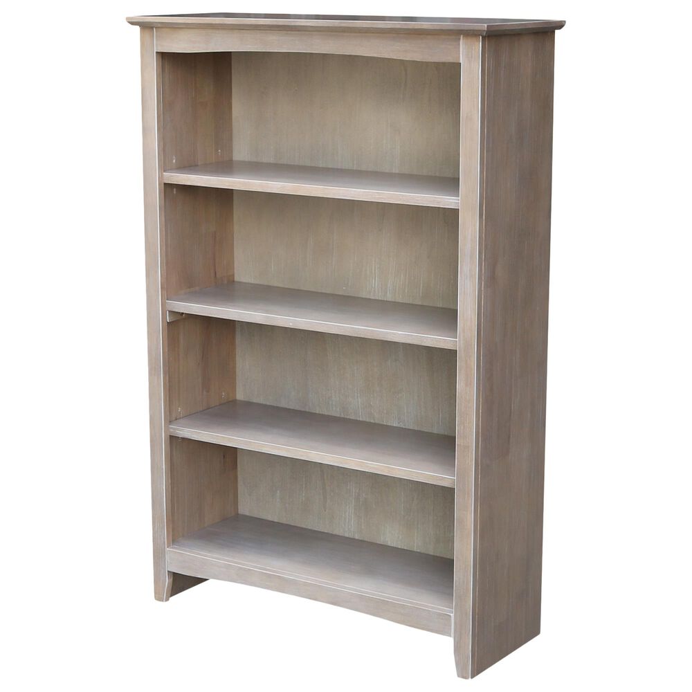 International Concepts Shaker 48" Bookcase in Washed Gray Taupe, , large