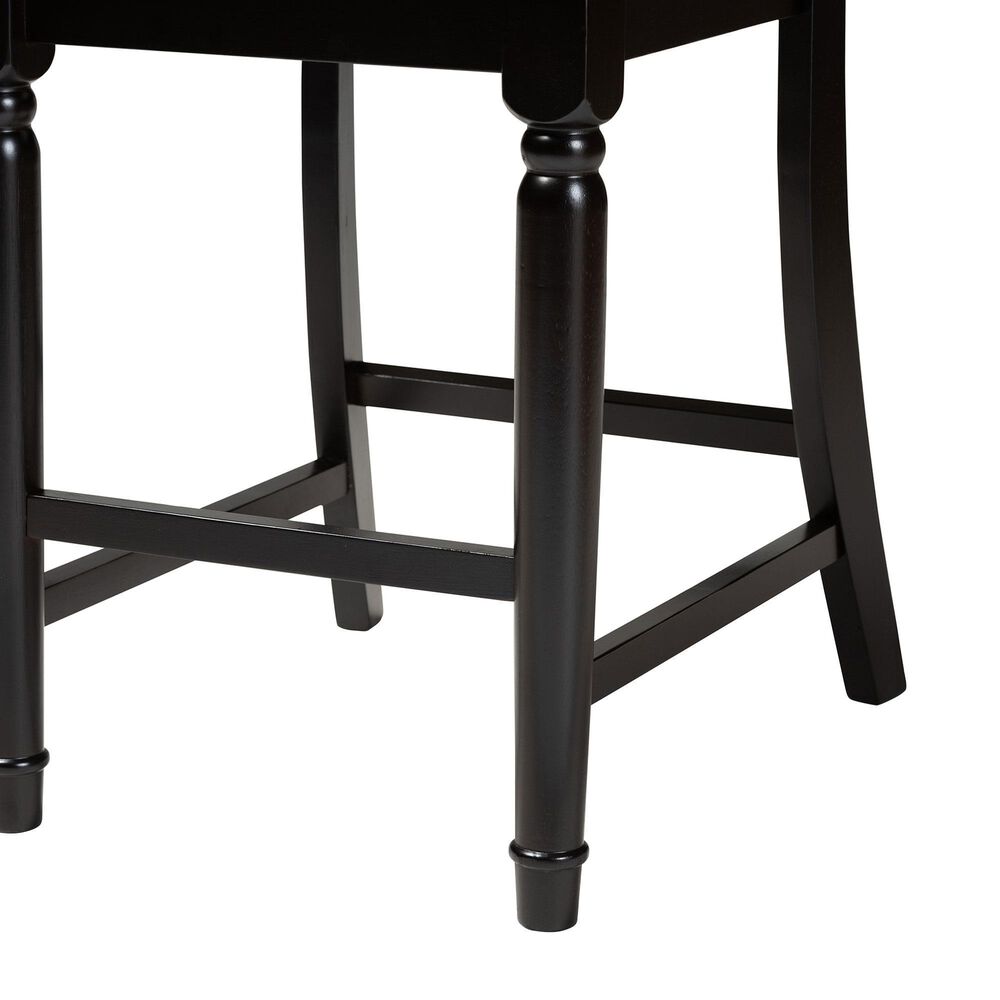 Baxton Studio Verina Counter Stool in Espresso Brown (Set of 2), , large