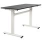 Sunny Health & Fitness Multi-Purpose Air-Drive Adjustable Standing Desk in Black and Grey, , large